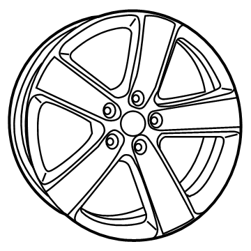 Mopar 6VC21RXFAA Aluminum Wheel