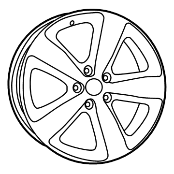 Mopar 5ZA44AAAAA Aluminum Wheel