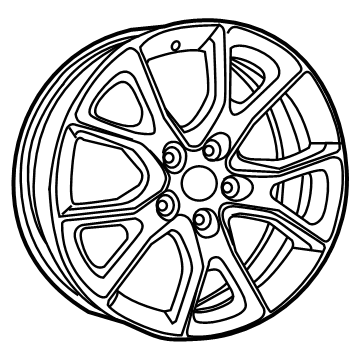 Mopar 5XJ101XFAA Wheel-Aluminum