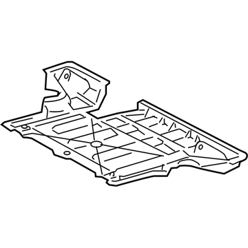 Lexus 51442-0E010 Rear Lower Engine Under Cover, No.2