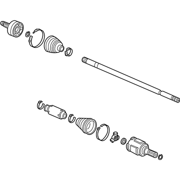 Honda 44306-TF0-N01 Driveshaft Assembly, Driver Side