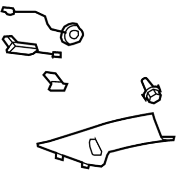 GM 20778190 Weatherstrip Pillar Trim