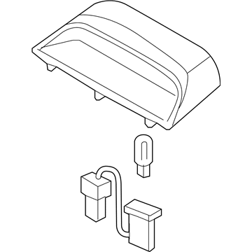 Hyundai 92700-3K000-CH Lamp Assembly-High Mounted Stop