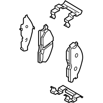 Nissan 41060-7S027 Front Brake Pads Kit