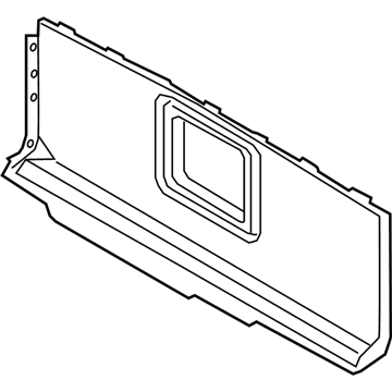 BMW 51-47-7-470-174 TRUNK PARTITION TRIM PANEL