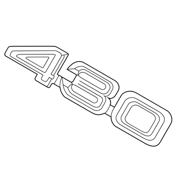 Lexus 75443-24110 Luggage Compartment Door Plate, No.3