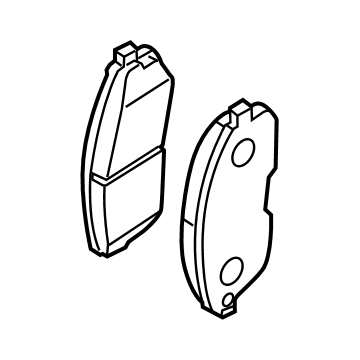 Nissan D1060-6LE0A Pad Kit-Disc Brake, Front