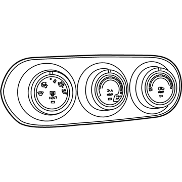 Mopar 6LW60LXHAA Air Conditioner And Heater Control