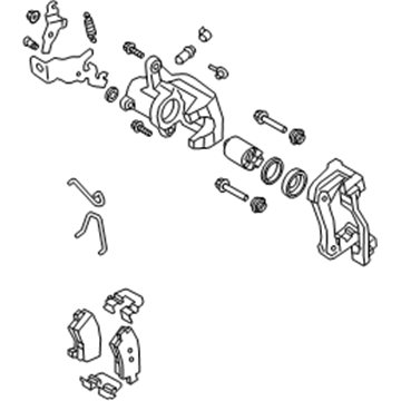 Hyundai 58230-G3300 Brake Assembly-Rear Wheel, RH