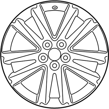 Lexus 4261A-48113 WHEEL, DISC CHROME P