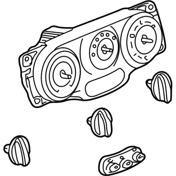 GM 15803277 Heater & Air Conditioner Control Assembly