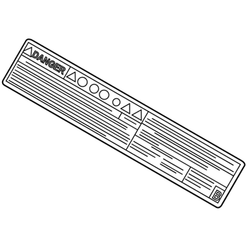 Toyota G9288-48030 Label, Battery CAUTI
