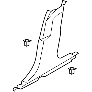 Ford DP5Z-5424346-LE Lower Center Pillar Trim