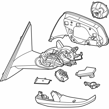 BMW 51-16-9-853-523 OUTSIDE MIRROR HEATED WITH M