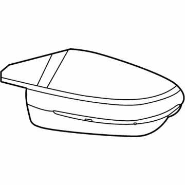 BMW 51-16-9-500-711 OUTSIDE MIRROR COVER CAP, LE