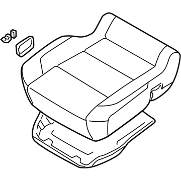 Infiniti 87300-ZQ12C Cushion Assy-Front Seat