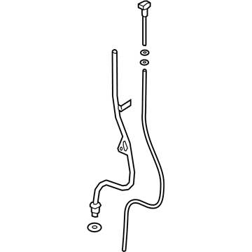 BMW 11-43-7-933-917 OIL DIPSTICK WITH GUIDE TUBE