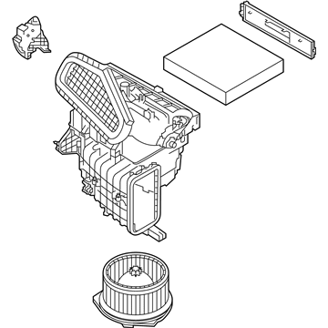 Nissan 27200-6CA0B BLOWER ASSY-FRONT