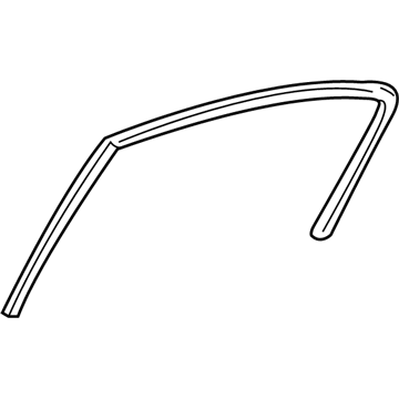 Mopar 4814639AC WEATHERSTRIP-Rear Door Flush Glass