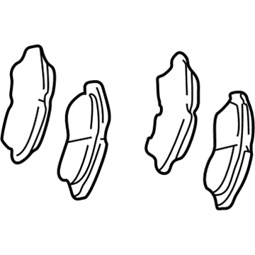 Lexus 04465-33280 Front Disc Brake Pad Kit