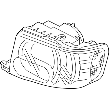 Infiniti 26075-3W700 Headlamp Housing Assembly, Left