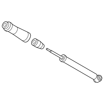 Hyundai 55310-3M902 Shock Absorber & Rubber Bump Assembly-Rear