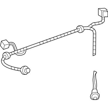 GM 15205910 Harness Asm-Rear License Plate Lamp Wiring Harness Extension