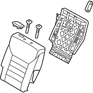 Kia 89300C6000C61 Back Assembly-2ND Seat, L