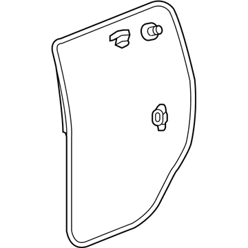 Honda 72810-SZA-A01 Weatherstrip, R. RR. Door