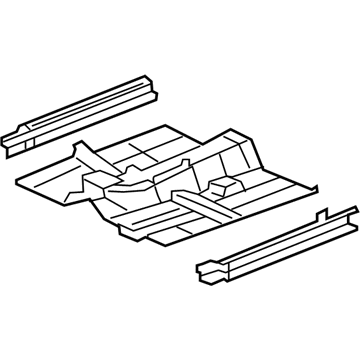 Acura 65100-SJA-A00ZZ Floor, Front