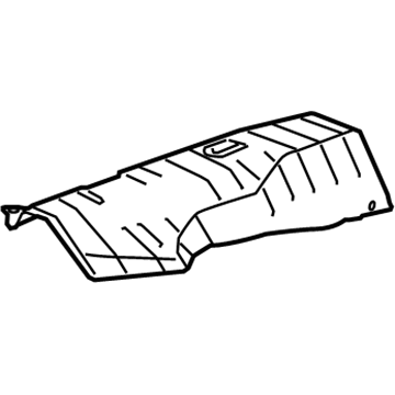 Honda 74601-TP7-A00 Plate A, FR. Floor Heat Baffle