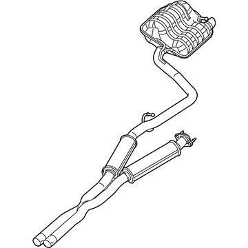 Mopar 68271448AB MUFFLER-Exhaust