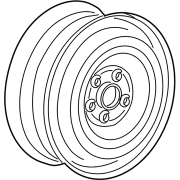 GM 22969708 Wheel Rim Spare-16X4.0Bt Steel 41Mm Outside 115X5Xm