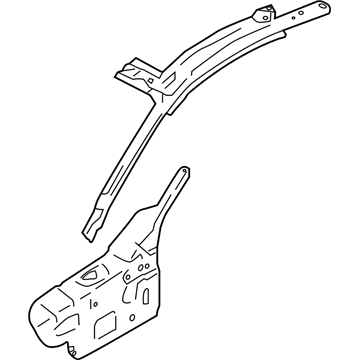 Ford FR3Z-63025B33-A Weatherstrip Pillar Reinforcement