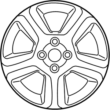 Nissan 40300-ZX01A Aluminum Wheel (16X7)