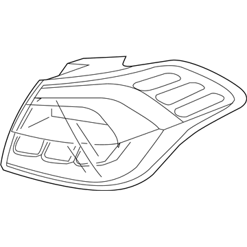 Kia 92410A7130 Lens & Housing-Rear Combination Outside