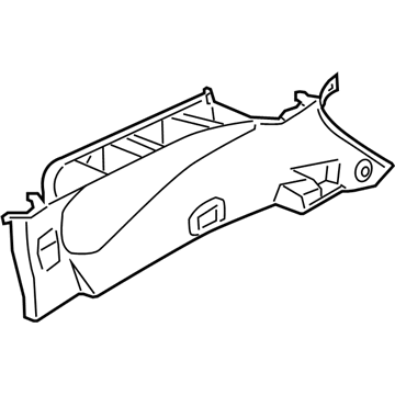 Nissan 84940-1AA0A Finisher-Luggage Side, Upper RH