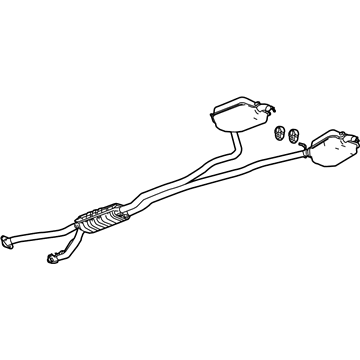 GM 20981158 Exhaust Muffler Assembly (W/ Resonator, Exhaust & Tail Pipe