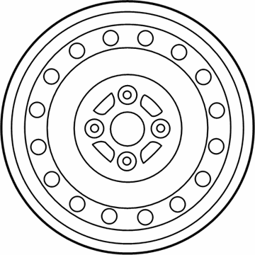 Toyota 42611-0D600 Wheel, Steel