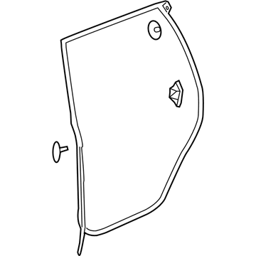 Acura 72810-TZ5-A01 Weatherstrip, Right Rear