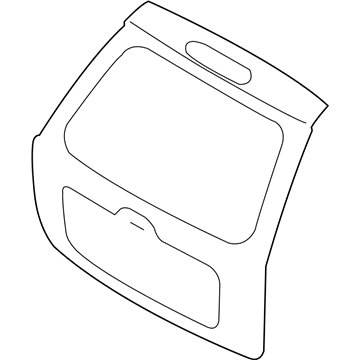 Kia 737001F111 Panel Assembly-Tail Gate