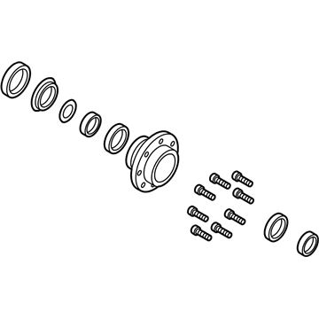 Ford HC3Z-1109-D Rear Hub & Bearing