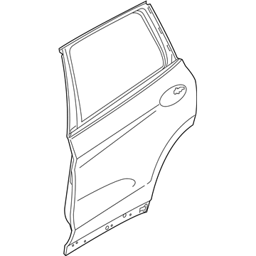 BMW 41-51-7-478-343 Door, Rear Left