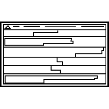 Toyota 11293-36070 Eng Info Label