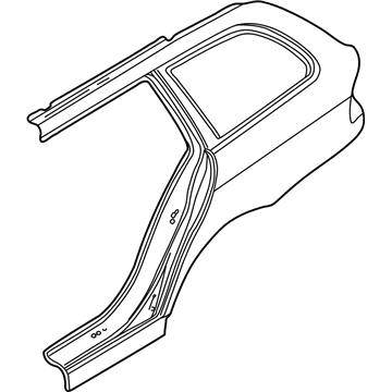 BMW 41-00-8-158-005 Left Rear Side Panel