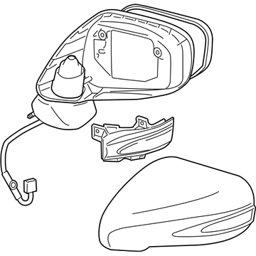 Lexus 87940-33841-B0 Mirror Assembly, Outer Rear