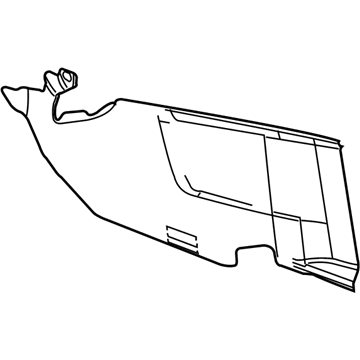 GM 22899125 Panel Asm-Front Floor Console Extension *Black