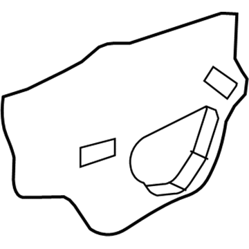 Toyota 67832-12480 Water Deflector