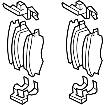 Hyundai 58101-2HA10 Front Disc Brake Pad Kit