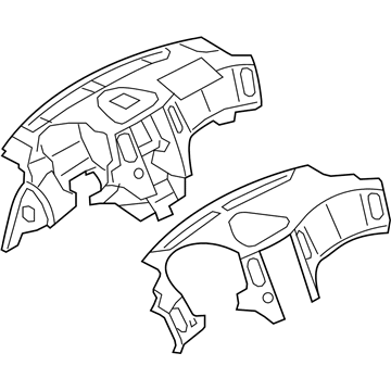 Infiniti 68200-1UR5C Panel & Pad Assy-Instrument